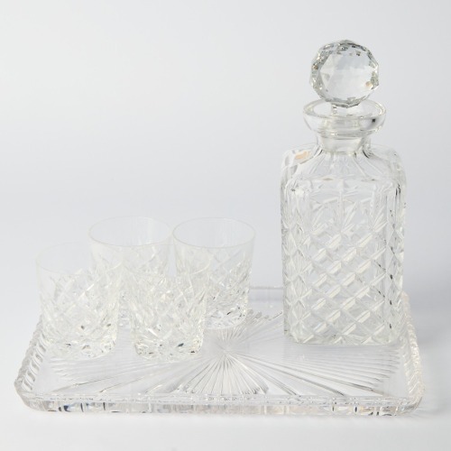 A Crystal Decanter Set