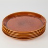 A set of six Crown Lynn Pioneer Glaze Dinner Plates Dia260mm