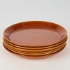 A set of six Crown Lynn Pioneer Glaze side plates Dia 200mm