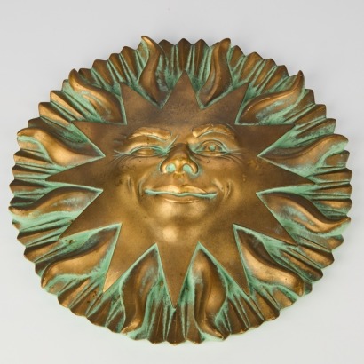 A Sun Wall Sculpture Brighton Pottery UK