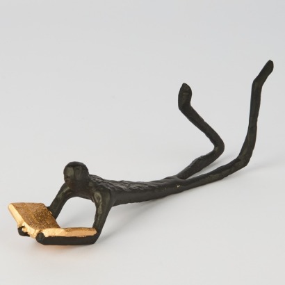 A Reading Man Metal Ornament