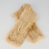 A Rabbit/Racoon Fur Scarf in Oatmeal