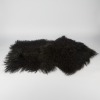A Pair of Black Tibetan Lamb Cushion Cover