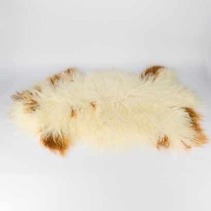 A Large Ivory Tibetan Lamb Hide