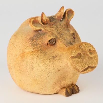 A Studio Pottery Piggy Bank