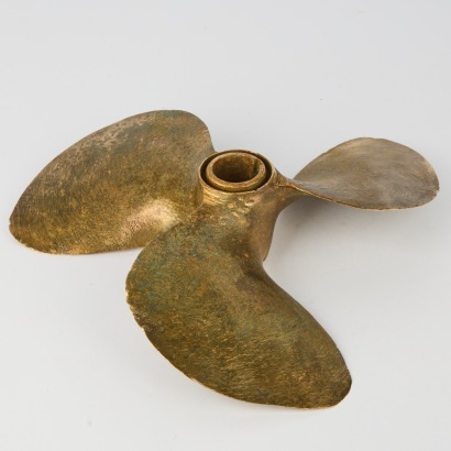 A Vintage Brass Propeller