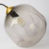 A Grey Handblown Light Fitting by Luke Jacomb Studio