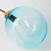 A Blue Handblown Light Fitting by Luke Jacomb Studio