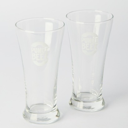 A Pair of Puhoi Beer Glasses