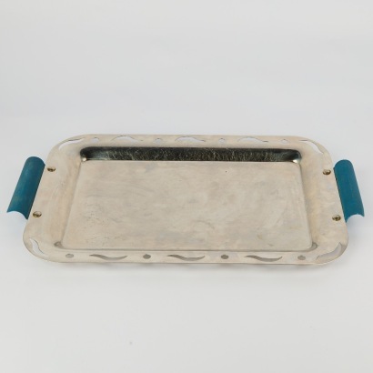 An Italian Stainless Steel Serving Tray by Tomasini
