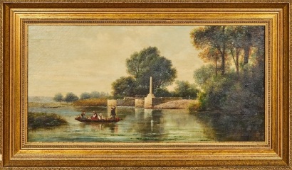 A Framed Early 20th Century Painting