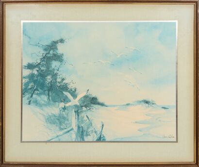 A Large Where Gulls Play Print by Jane Carlson