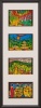 A Framed Set of Four Hundertwasser Postcards