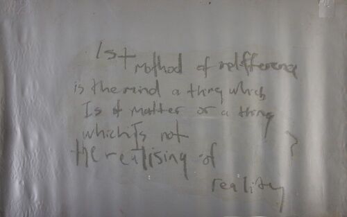 LIONEL BUDD 1st Method of Indifference Is the Mind a Thing Which Is Of Matter Or A Thing Which Is Not The Realizing of Reality?