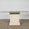 A Post-Modern Glass Top Console Table - 2