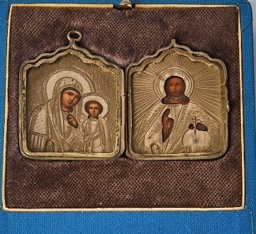 A Locket of Russian Orthodox Travelling Icons
