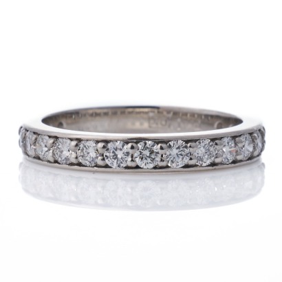 David Keefe, Platinum, 0.79ct Diamond Band