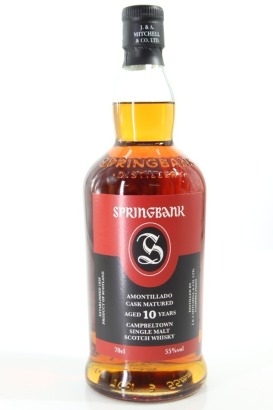 (1) Springbank Amontillado Cask Matured 10 Year Old Single Malt Scotch Whisky, 55% ABV
