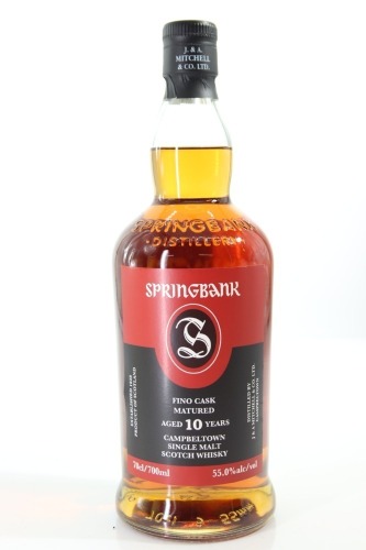(1) Springbank Fino Cask Matured 10 Year Old Single Malt Scotch Whisky, Campbeltown, 55% ABV