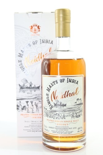 (1) Amrut 'Neidhal' Peated Single Malt Whisky, India, 46% ABV (GB)