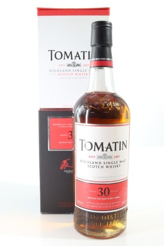 (1) Tomatin 30 Year Old Single Malt Scotch Whisky, Highlands, 46% ABV, Circa. 2011-2014 (GB)