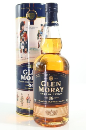 (1) Glen Moray 16 Year Old Single Malt Scotch Whisky, Speyside, 40% ABV (GB)
