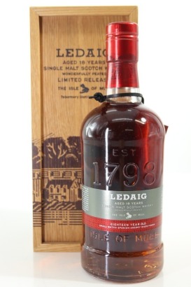 (1) Ledaig Sherry Wood Finish 18 Year Old Released 2016 Single Malt Scotch Whisky, Isle of Mull, 46.3% ABV (GB)