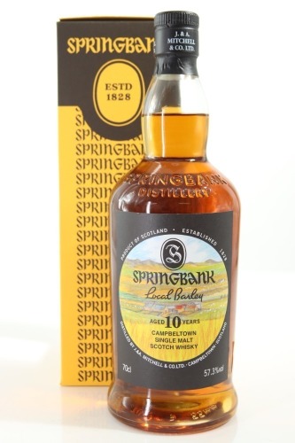 (1) 2007 Springbank Local Barley 10 Year Old 2017 Edition Single Malt Scotch Whisky, Campbeltown, 57.3% ABV (Belgravia Barley from West Backs Farm) (GB)