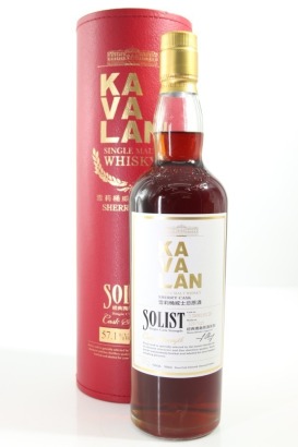 (1) Kavalan Solist Sherry Cask 2016 Edition Cask StrengthSingle Malt Whisky, Taiwan, 57.1% ABV (GB)