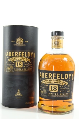 (1) Aberfeldy Limited Release 18 Year Old Single Malt Scotch Whisky, Highlands, 1000ml, 40% ABV (GB)