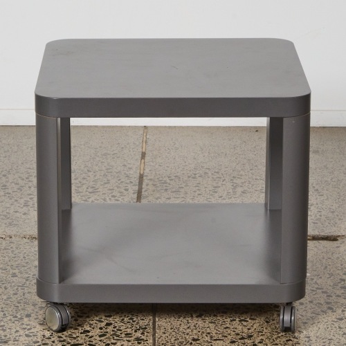 A Modern Two Tier Mobile Side Table