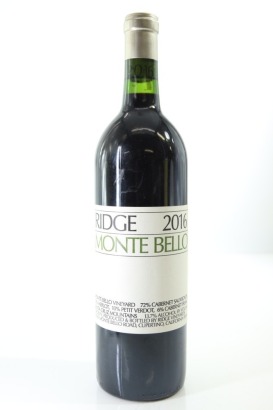 (1) 2016 Ridge Vineyards Monte Bello, Santa Cruz Mountains [JR18.5] [RP96]