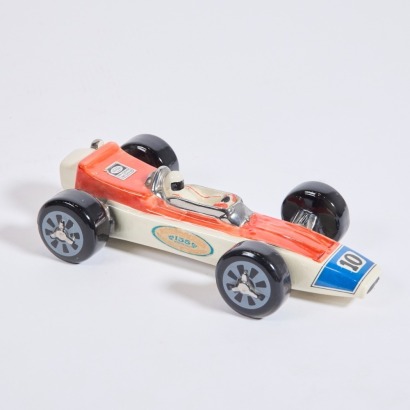 A Heritage China Open-wheel Racing-car decanter