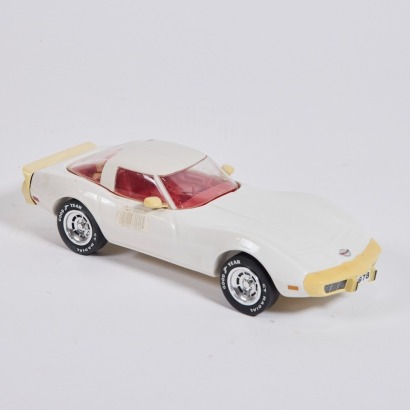A Corvette ceramic decanter, white