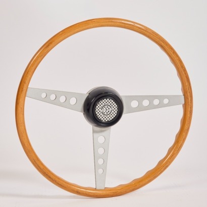 A Replica Wooden Steering Wheel