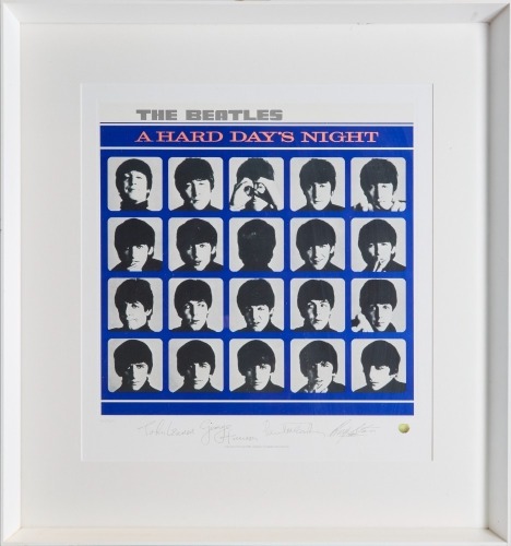 A Beatles Print with Printed Signatures