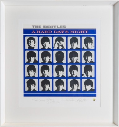 A Beatles Print with Printed Signatures