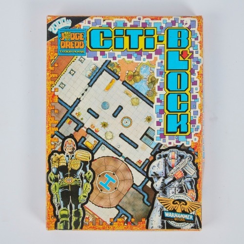 A 1987 Judge Dredd & Warhammer 40K Citi Block Game Floor