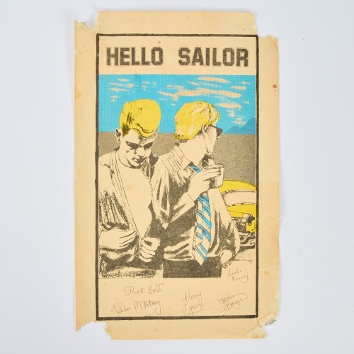 A Hello Sailor Poster Signed by the Original Members