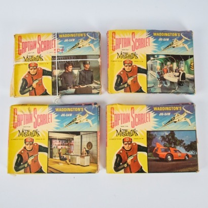 A Complete Quartet of Captain Scarlett and the Mysterons Jigsaw Puzzles