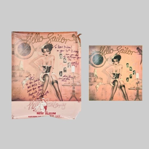 A Hello Sailor Album Signed by Graham Brazier & Dave McArtney, With Poster Signed by Four Members