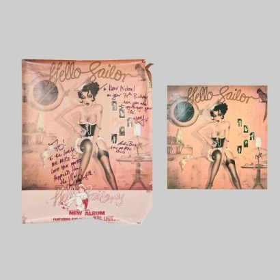 A Hello Sailor Album Signed by Graham Brazier & Dave McArtney, With Poster Signed by Four Members