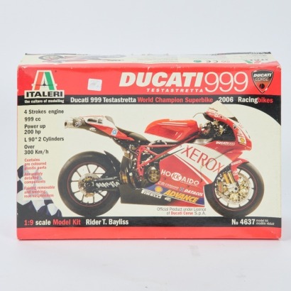 An Italieri 1/9 Scale Troy Bayliss 2006 Ducati 999 Model Kit