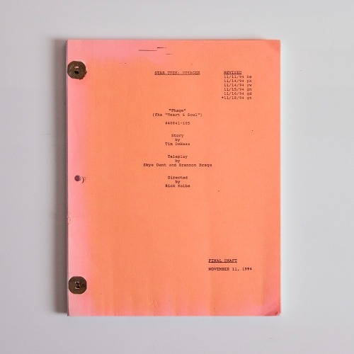 A Cast & Crew Star Trek Script