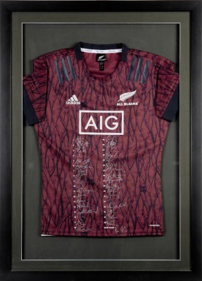 A Squad Signed All Blacks 2020 Training Jersey