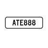 A 'ATE888' Personalised Plate