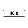 A 'HO 8' Personalised Plate