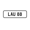 A 'LAU 88' Personalised Plate