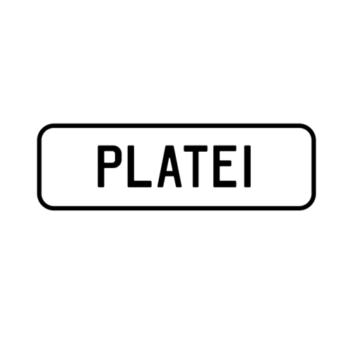 A 'PLATEI' Personalised Plate