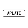 A 'APLATE' Personalised Plate